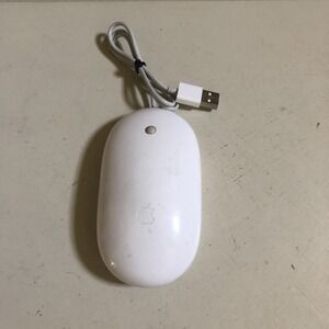 Apple A1152 Wired Mighty Mouse USB Tested & Works Perfectly White Classic Design
